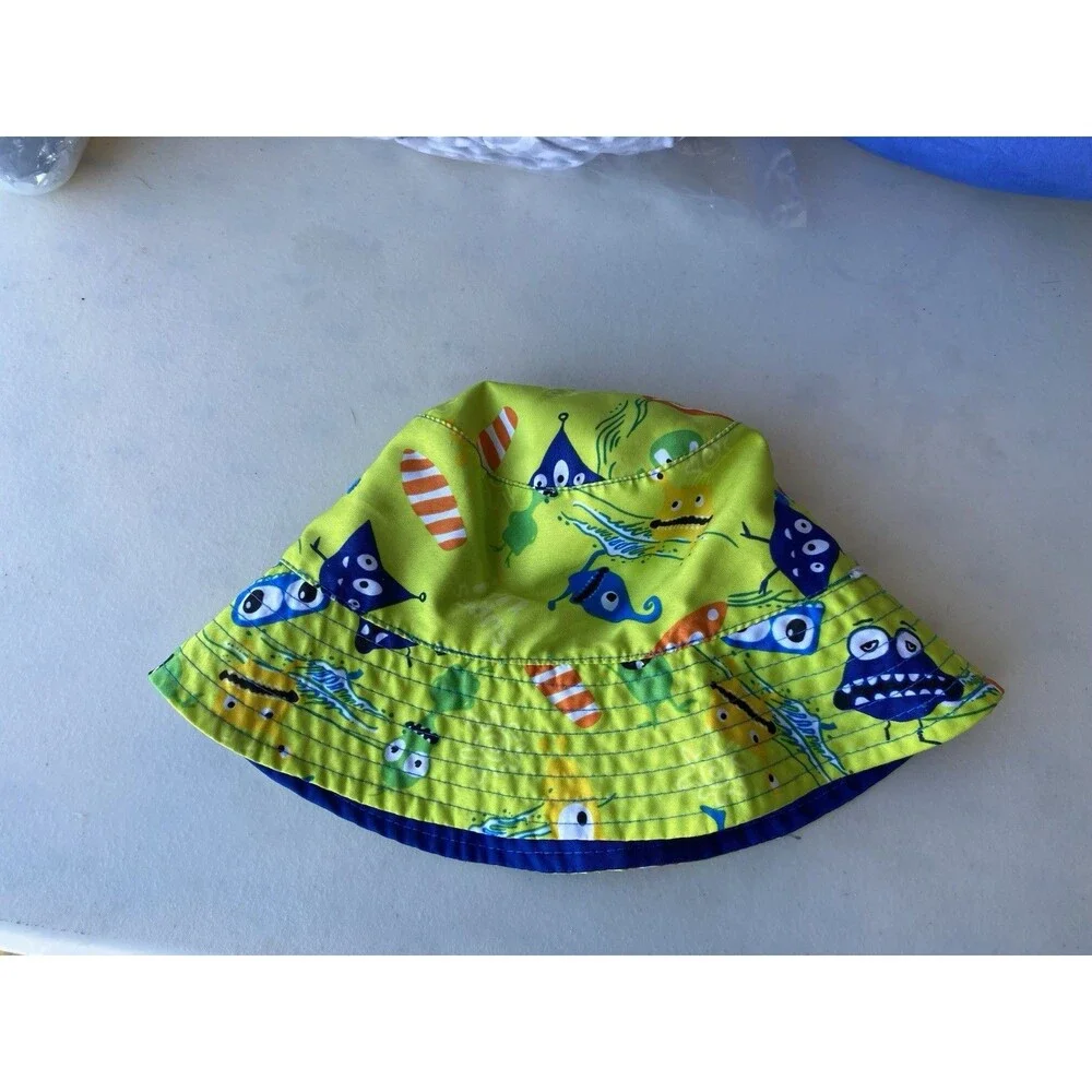 UV Skinz Reversible Monster Print Bucket Hat 12-24M Protection UPF 50+